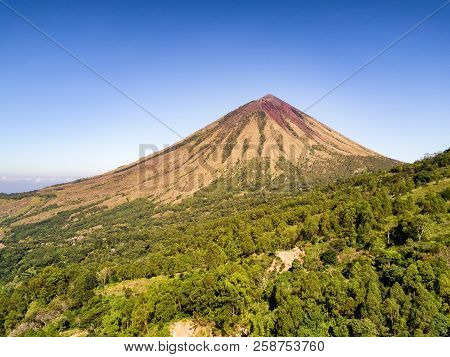 Aerial View Of The Mount Inerie Stratovolcano
