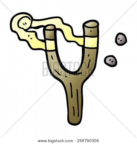 cartoon doodle catapult toy