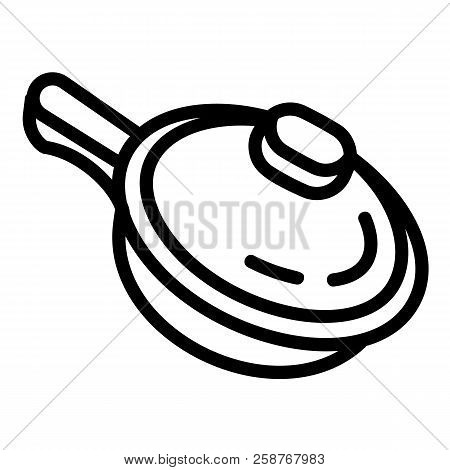 Sauce Pan Icon. Outline Sauce Pan Vector Icon For Web Design Isolated On White Background