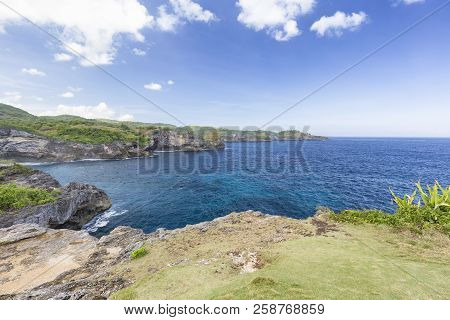 Snorkeling And Diving Reefs Near Broken Beach On Nusa Penida.