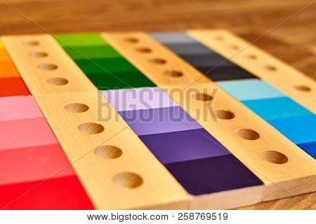 Montessori Color Wood Color Gamut Box For School