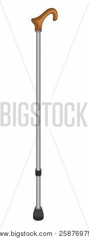 Walk Stick Icon. Isometric Of Walk Stick Vector Icon For Web Design Isolated On White Background