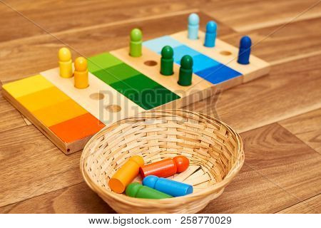 Montessori Color Wood Color Gamut Box For School