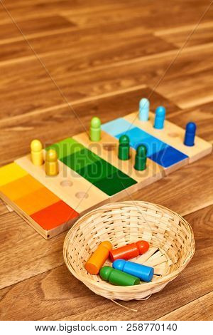 Montessori Color Wood Color Gamut Box For School