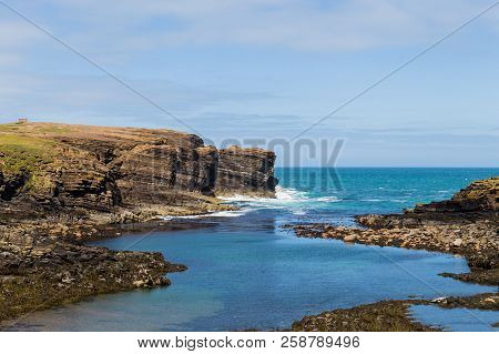 Yesnaby Cliffs - Coast Line Of Orkney Scotland
