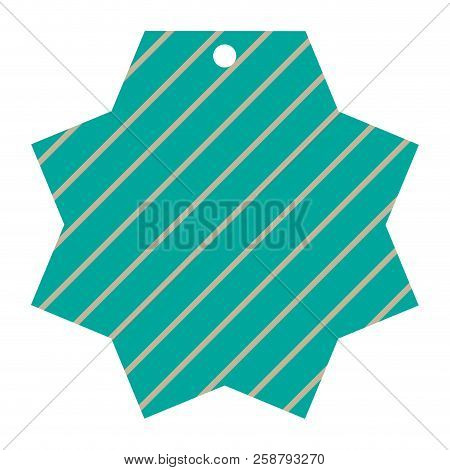 Isolated Empty Texture Sale Label. Vector Illustration Design
