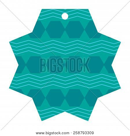 Isolated Empty Texture Sale Label. Vector Illustration Design