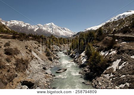 Marsyangdi River - Annapurna Range - Nepal
