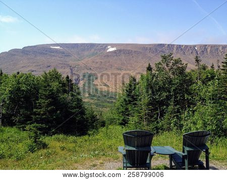 Admiring The Beautiful And Unique Sights Of The Tablelands  In Gros Morne National Park, In Newfound