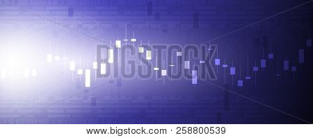 Candle Stick Graph Chart In Financial Market , Forex Trading Graphic Concept.stock Exchange Market,