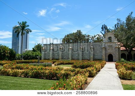 The Ancient Spanish Monastery In Miami, Florida, Usa
