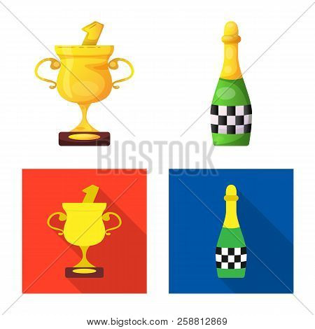 Vector Design Of Car And Rally Icon. Collection Of Car And Race Vector Icon For Stock.