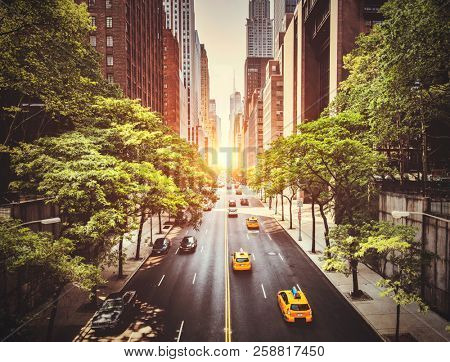42nd Street in New York during the day 