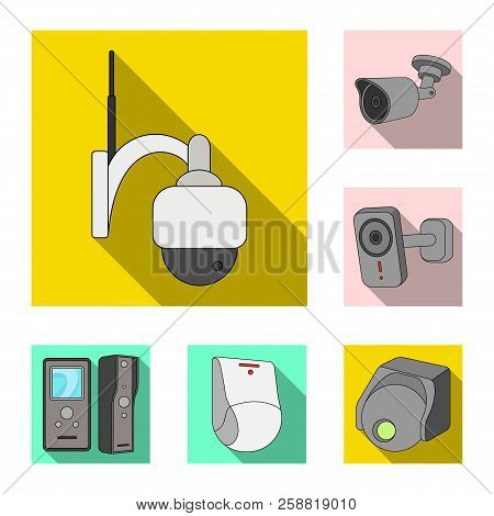 Vector Illustration Of Cctv And Camera Symbol. Collection Of Cctv And System Vector Icon For Stock.