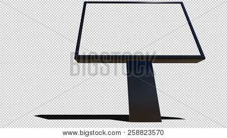 Billboard Isolated On White Background, 3d Rendering