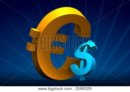 Major Euro mindre Dollar