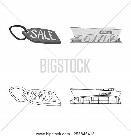 Isolated Object Of Food And Drink Sign. Set Of Food And Store Vector Icon For Stock.