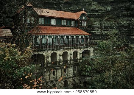 Pravcicka Gate (the Biggest Natural Arch In Europe), Czech-saxon Switzerland, Czech Republic.