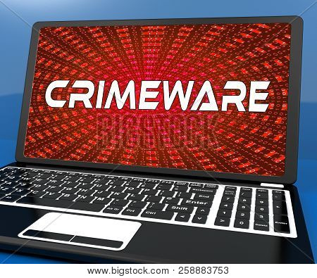 Crimeware Digital Cyber Hack Exploit 3D Rendering