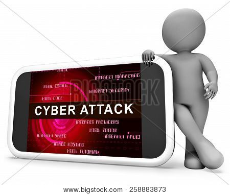 Hacker Cyberattack Malicious Infected Spyware 3D Rendering