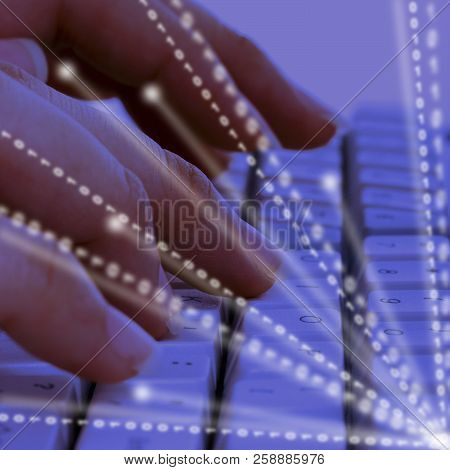 Cyber Physical Systems Bot Interaction 3D Illustration