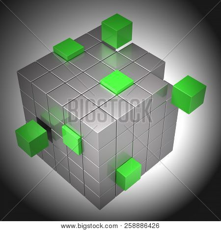 Code Breaker Decoded Data Hack 3D Rendering