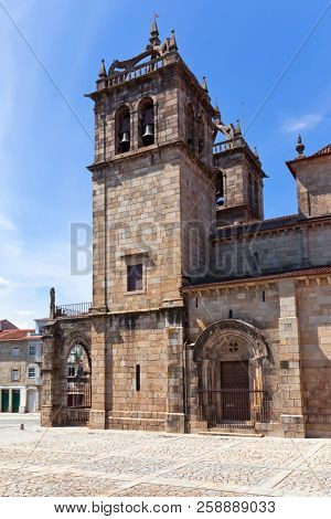 Braga, Portugal. Braga Cathedral aka Se de Braga, the oldest of all cathedrals in Portugal and a main Catholic worship place