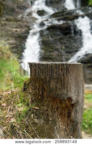 Plodda Falls Is A Waterfall 5 Km Southwest Of The Village Of Tomich, Near Glen Affric, In The Highla