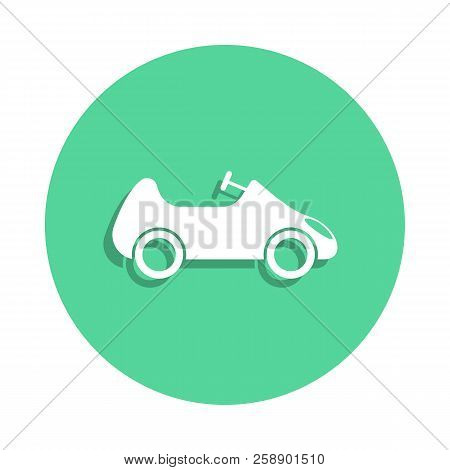 Toy Car Icon In Badge Style. One Of Toys Collection Icon Can Be Used For Ui, Ux