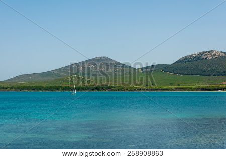 Landscape Of Sardinian Gulf Of Maristella In A Sunny Day
