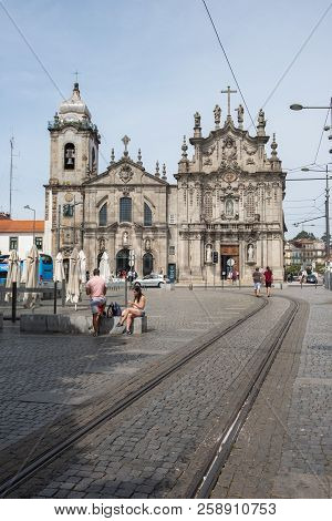 Porto, Portugal - September 16, 2018 :the Carmo Church Or Church Of The Venerable Third Order Of Our