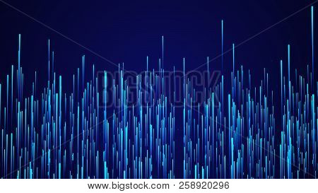Abstract Speed Background. Starburst Dynamic Lines Pattern. Abstract Data Flow Background. 3D Render