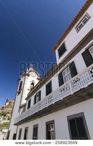 Portrait View Of The Igreja Matriz De Sao Bento In Ribeira Brava, Madeira, Portugal.