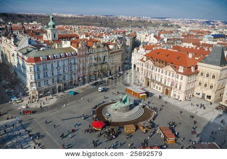 Kinsky Palace og gamle rådhusplads, Prag, Tjekkiet