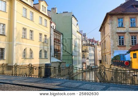 Certovka (Davil のストリーム) Kampa 島右側, プラハ, チェコ共和国