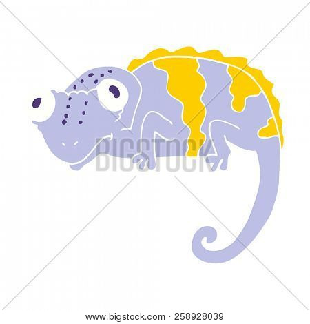 cartoon chamelion staring