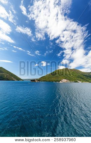 Portrait View Of The Our Lady Of The Rock And The Sveti Dordje Churches On Neighboring Islands In Th