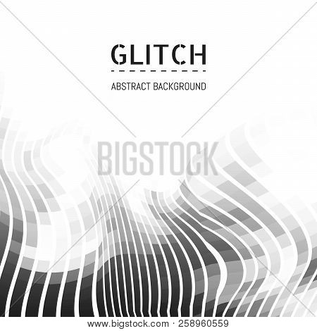 Abstract Mochrome Background. Optical Illusion Of The Motion Of Geometric Shapes.