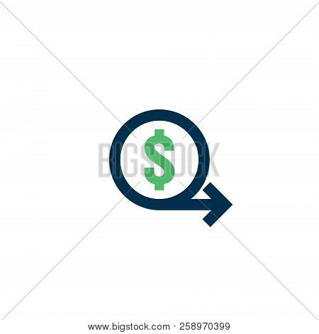 Money Transfer Icon. Chargeback Contour Sign. Quick Fund Cash Back Symbol. Currency Exchange Refinan
