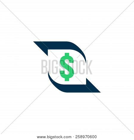 Money Transfer Icon. Chargeback Contour Sign. Quick Fund Cash Back Symbol. Currency Exchange Refinan