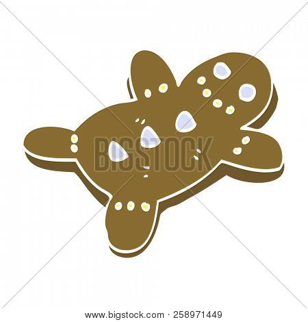 cartoon doodle gingerbread man