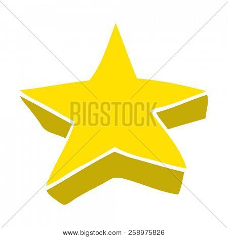 cartoon doodle shooting star