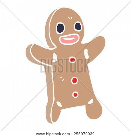 cartoon doodle gingerbread man
