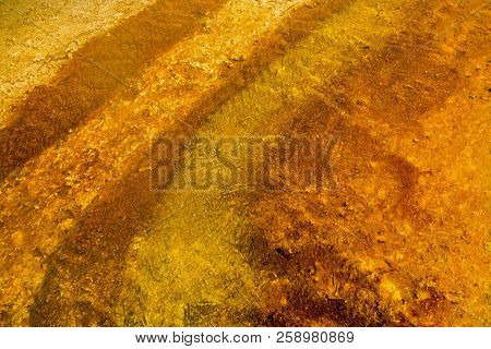 West Thumb Geyser Basin Copper And Yellow, Yellostone National Park, Wyoming