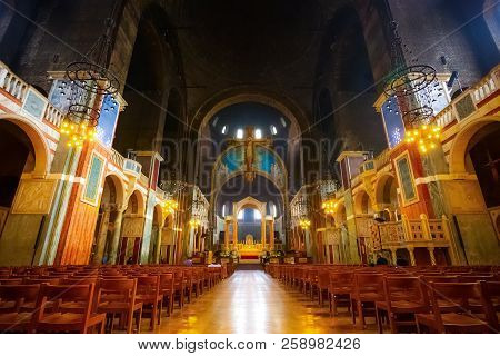 London, Uk - May 13 2018: Westminster Cathedral Or The Metropolitan Cathedral Of The Precious Blood