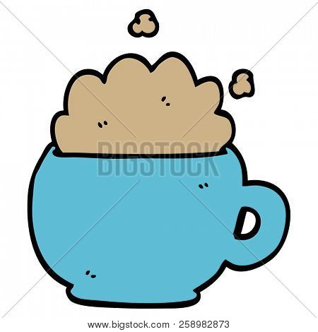 cartoon doodle frappacino
