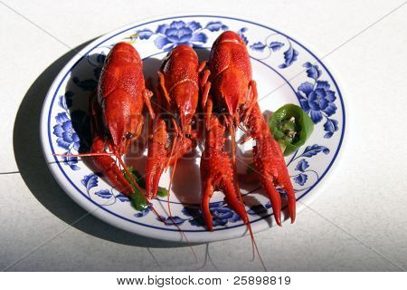 Вареная рыба Craw в китайский ресторан