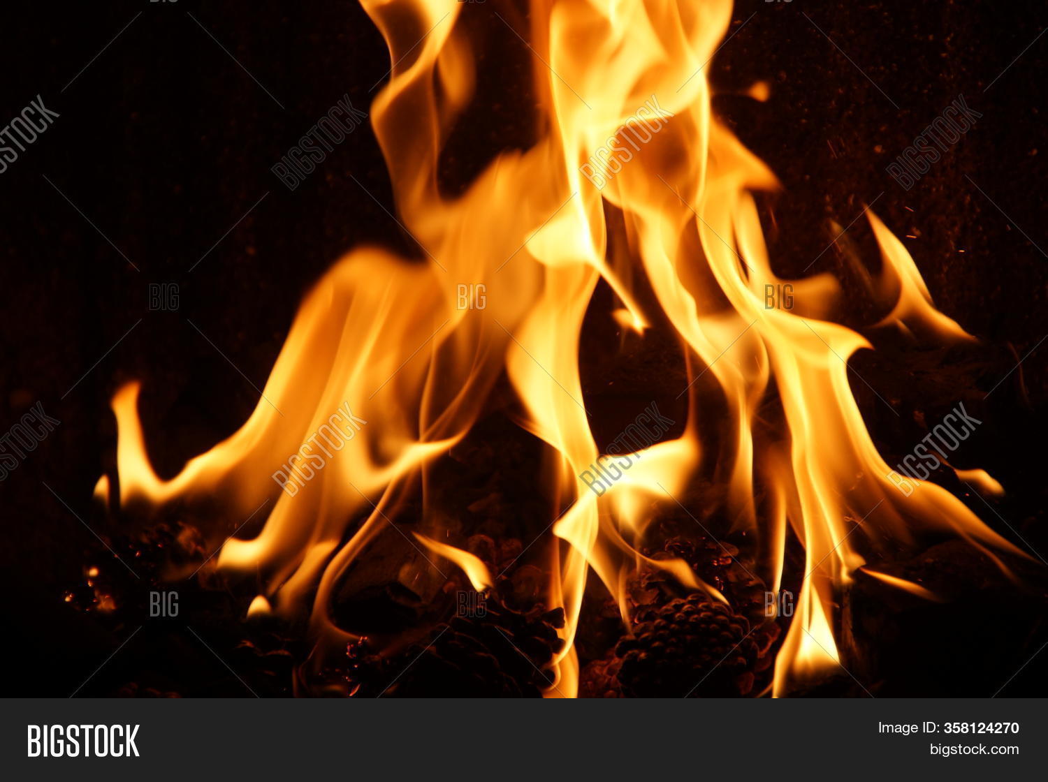 Flames Barbecue. They Image & Photo (Free Trial) Bigstock