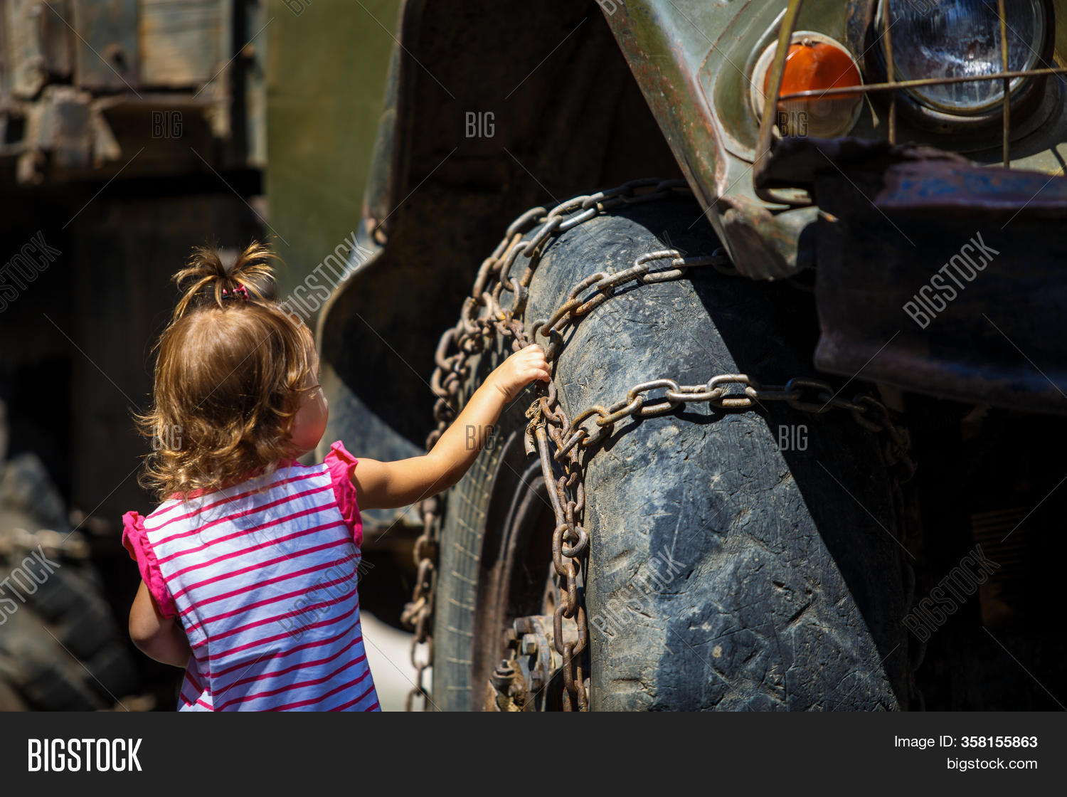 little girl big wheels