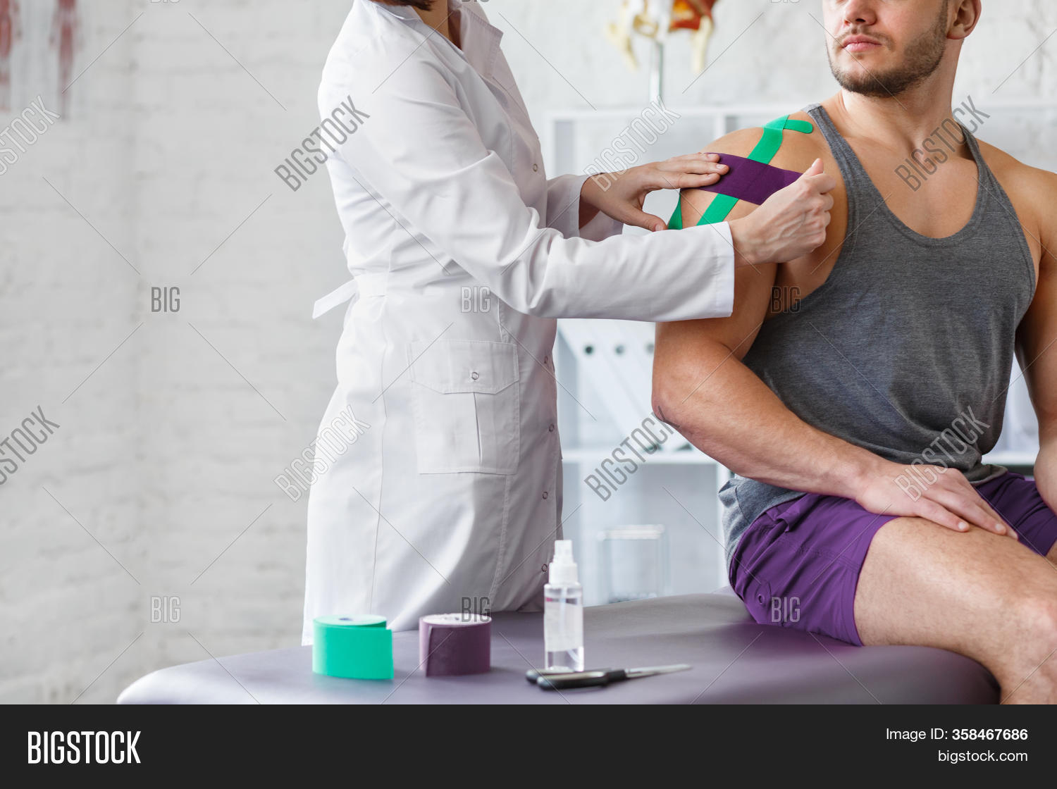 Kinesiology Taping. Image & Photo (Free Trial) Bigstock